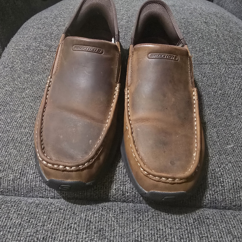 Skechers Men's Brown Slip-On Shoes